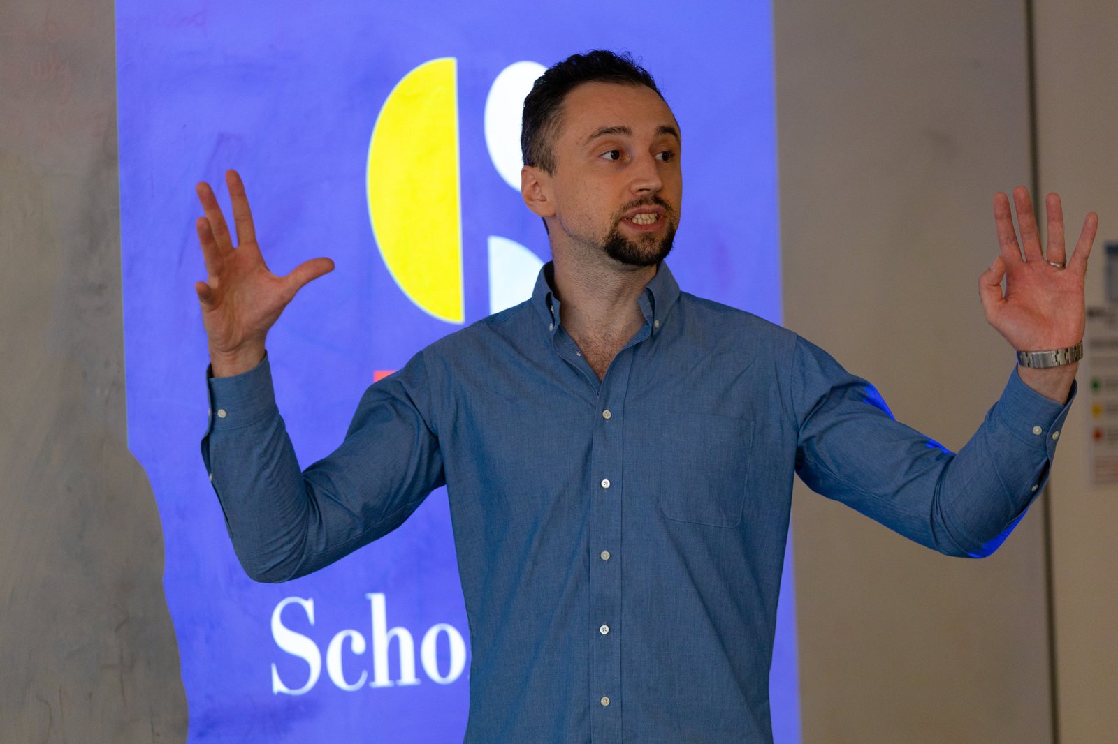 Dr Samuel J Swidzinski speaking — video still